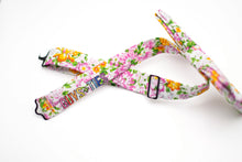 Load image into Gallery viewer, bright pink and orange floral bow tie