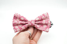 Load image into Gallery viewer, dusty rose ivory floral bow tie