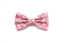 Load image into Gallery viewer, dusty rose ivory floral bow tie