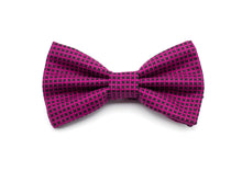 Load image into Gallery viewer, hot pink + black X's bow tie
