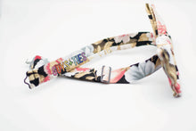 Load image into Gallery viewer, black dusty rose floral bow tie