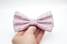 Load image into Gallery viewer, lilac purple whimsical floral bow tie