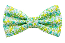 Load image into Gallery viewer, lime green floral bow tie