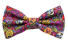 Load image into Gallery viewer, sugar skulls bow tie