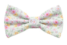 Load image into Gallery viewer, mint green floral bow tie