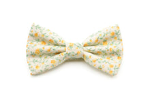 Load image into Gallery viewer, pastel yellow ditzy floral bow tie