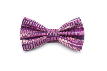 Load image into Gallery viewer, plum purple blend cracked design bow tie