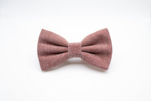 Load image into Gallery viewer, rusty brown herringbone tweed bow tie
