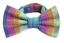 Load image into Gallery viewer, colorful plaid bow tie