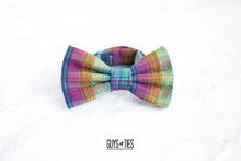 Load image into Gallery viewer, colorful plaid textured bow tie