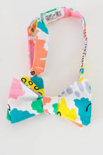 Load image into Gallery viewer, colorful abstract self tie bow tie