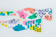 Load image into Gallery viewer, colorful abstract self tie bow tie