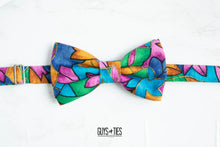 Load image into Gallery viewer, colorful floral bow tie | 90s artsy