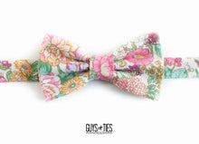 Load image into Gallery viewer, whimsical boho floral bow tie