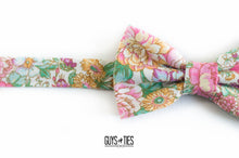 Load image into Gallery viewer, whimsical boho floral bow tie