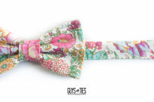 Load image into Gallery viewer, whimsical boho floral bow tie