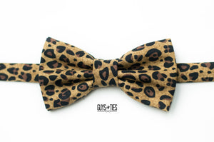 animal print bow tie | brown cheetah