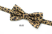 Load image into Gallery viewer, animal print bow tie | brown cheetah