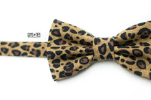 Load image into Gallery viewer, animal print bow tie | brown cheetah