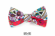 Load image into Gallery viewer, red bow tie | Mexican sugar skulls