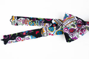 black sugar skull bow tie | Dia de los Muertos