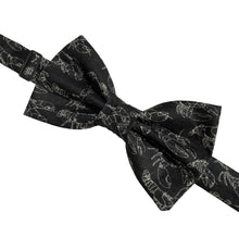 Load image into Gallery viewer, mini lobsters on black bow tie