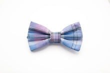 Load image into Gallery viewer, blue + purple plaid bow tie