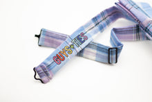 Load image into Gallery viewer, blue + purple plaid bow tie