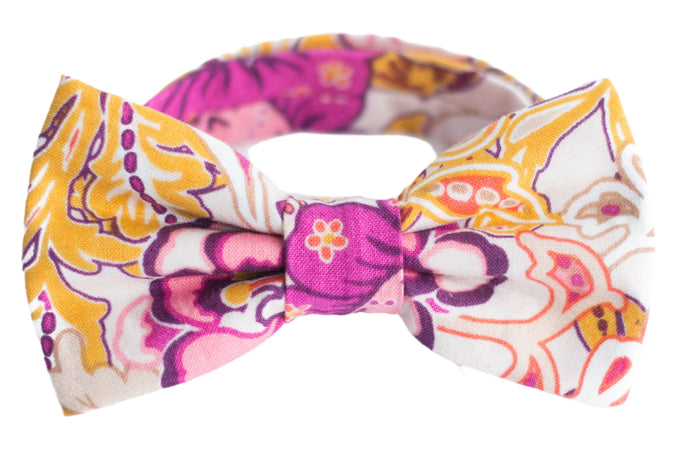 boho floral bow tie