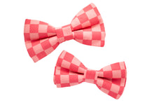 Load image into Gallery viewer, checkered dog bow tie