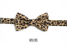 Load image into Gallery viewer, animal print bow tie | brown cheetah