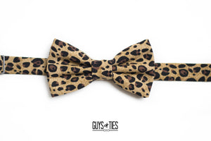 animal print bow tie | brown cheetah