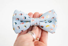 Load image into Gallery viewer, dog bowties | light blue mini sushi rolls