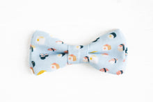 Load image into Gallery viewer, dog bowties | light blue mini sushi rolls