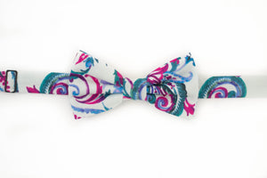 jewel tones paisley bow tie