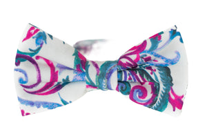 jewel tones paisley bow tie