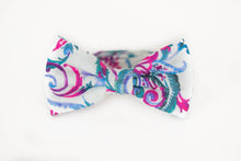 Load image into Gallery viewer, jewel tones paisley bow tie