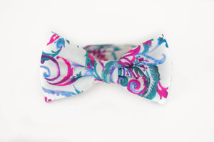 jewel tones paisley bow tie