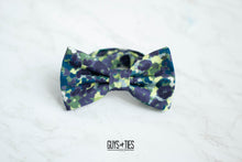 Load image into Gallery viewer, navy blue watercolor floral bow tie