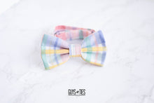 Load image into Gallery viewer, Easter pastel plaid bow tie