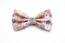 Load image into Gallery viewer, blush pink blue white floral bow tie