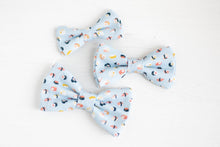 Load image into Gallery viewer, dog bowties | light blue mini sushi rolls