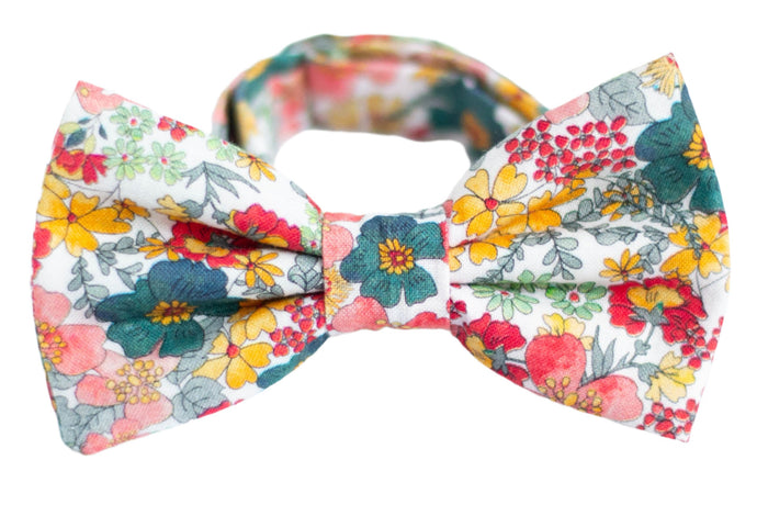 garden floral bow tie