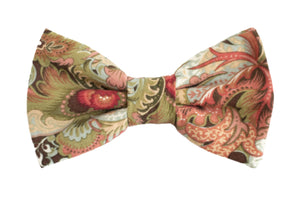 paisley pattern bow tie