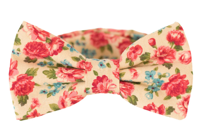 tan roses bow tie