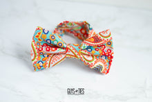 Load image into Gallery viewer, colorful country paisley bow tie