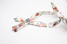 Load image into Gallery viewer, ivory burnt orange floral bow tie