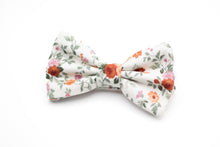 Load image into Gallery viewer, ivory burnt orange floral bow tie