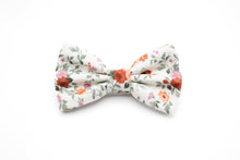 Load image into Gallery viewer, ivory burnt orange floral bow tie