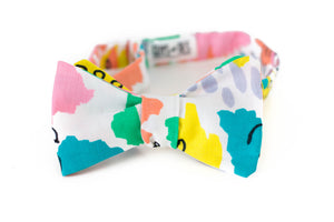 colorful artistic self tie bow tie